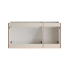 Szafka pod umywalkę 120cm wisząca kaszmirowy mat trzydrzwiowa BELLA CASHMERE 82-120-46-3D, Comad